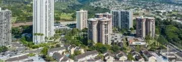 Aiea hillside homes above Pearl Harbor